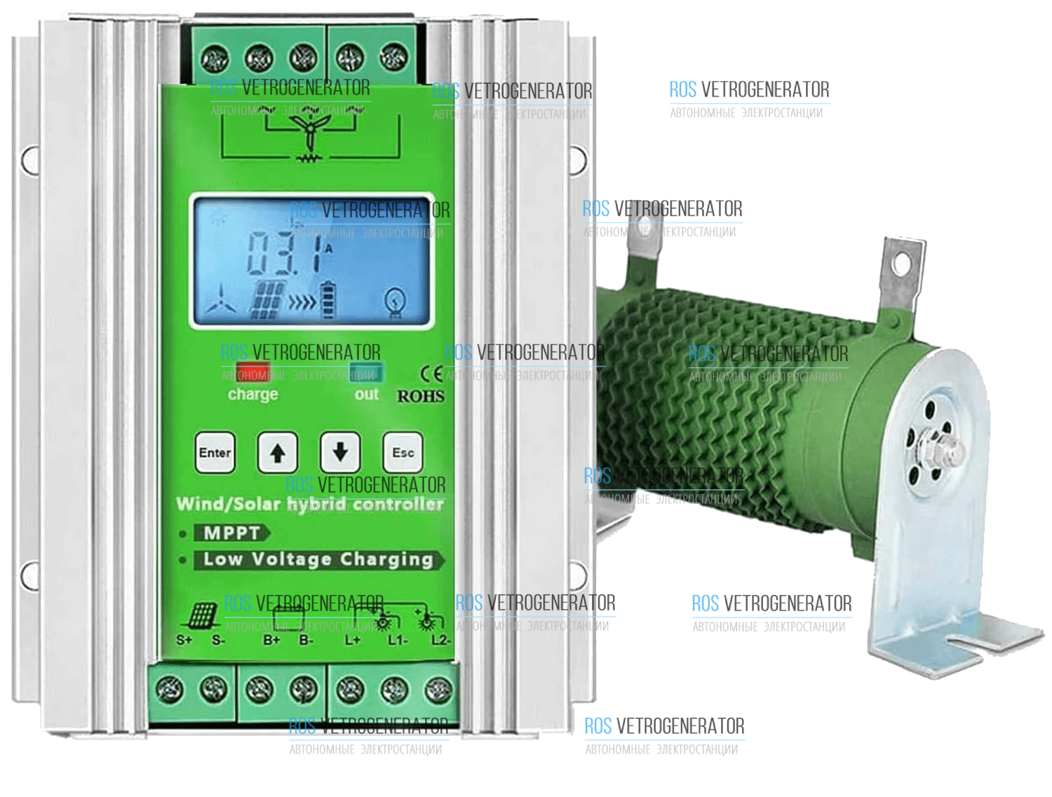 Контроллер заряда ветросолнечный RVK G600/600W купить в Майкопе по цене 23  674 руб